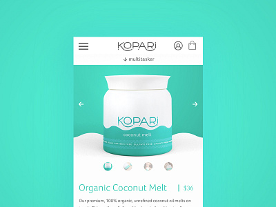 Kopari Product Page conversion ecommerce mobile commerce product page shopify
