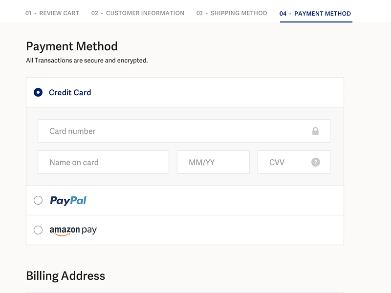 Shopify Checkout by Kenny Rosenberg | BVACCEL on Dribbble