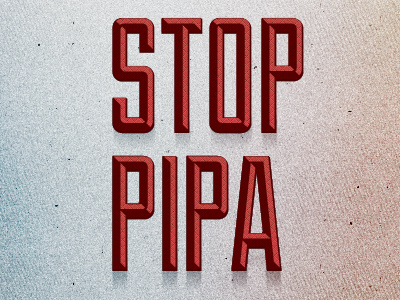Stop Pipa & Sopa - Rebound To Save Freedom of Speech freedom pipa protest rebound red sopa speech texture