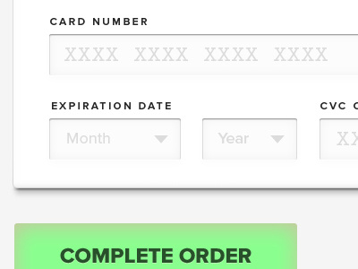 Checkout Order Form checkout credit card form order payment