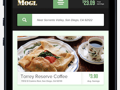 Mogl iPhone App Concept app concept food ipad iphone mobile mogl