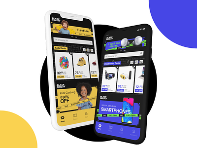 Marketplace App - Dark Mode app design ecommerce electronics interface ios iphone kids marketplace mobile pixel sale shopping toys ui uiux ux uxui