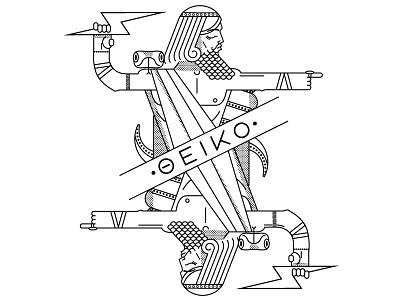Zeus branding greece greek gods illustration logo mythology typography