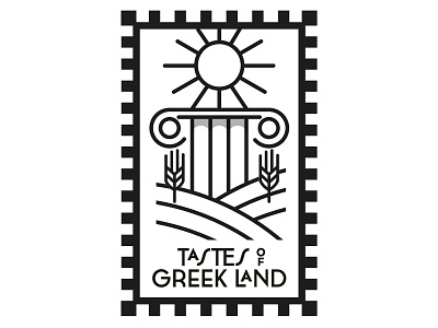 Tastes of Greek Land (work in progress) agriculture branding food greece illustration logo packaging