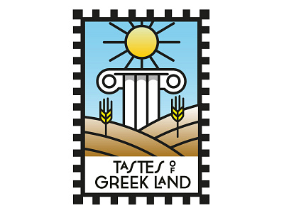Tastes of Greek Land (work in progress) V2 agriculture branding food greece illustration logo packaging