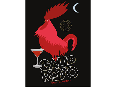 Gallo Rosso branding character design design food graphic design greece illustration logo logo design rooster typography vintage
