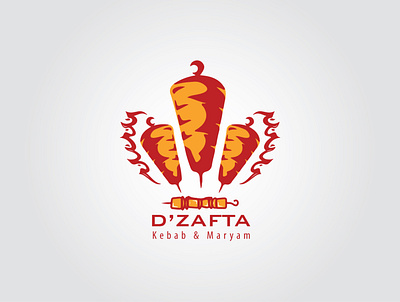 D'ZAFTA : Kebab & Maryam Logo design icon illustration logo vector