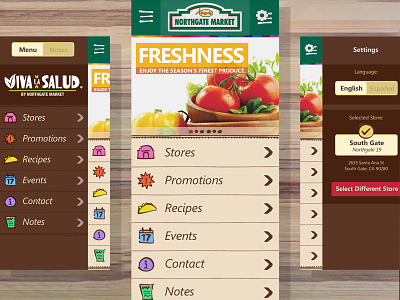 Supermarket Mobile Site grocery store mexican mobile site shopping supermarket ui ux