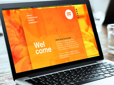 Creative Community Website homepage raf ui website