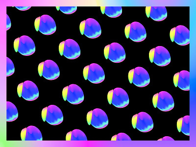 Gradient Mango Pattern | Mango Chutney Website abstract art background black branding color design fruit geometric gradient graphic design illustration mango mango chutney pattern rainbow retro ui vapor vector