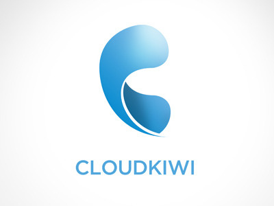 cloudkiwi - IT solution branding company design it logo logo design technology typography
