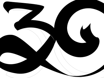 30 0 3 30 numbers typography