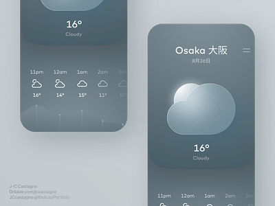 Weather app android app app design app ui app ui design app ux apple glassmorphism ios minimal minimalism minimalistic modern temperature weather