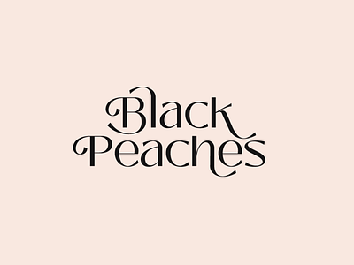 Black Peaches Wordmark