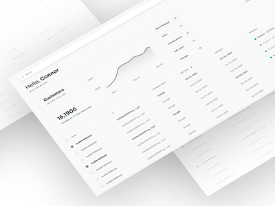 CRM Messaging Dashboard UI branding geometric graphic design greyscale logo minimalist typography ui ux