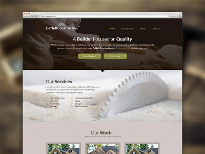 DeNell Concept design texture type typography web website
