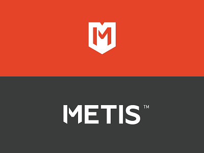 Metis gray logo mark metis orange