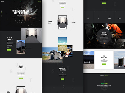 Becker Fusion Final content design green hero parallax type ui web weld