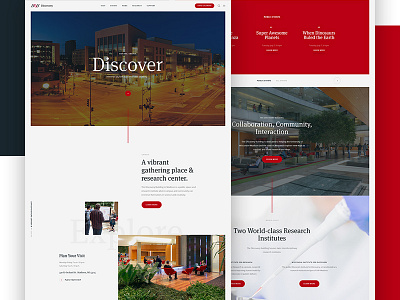 Sneak Peek Full design discover hero layout parallax science type ui web