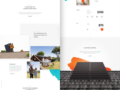 GO Content Sneak Peek design go hero layout parallax solar type ui web