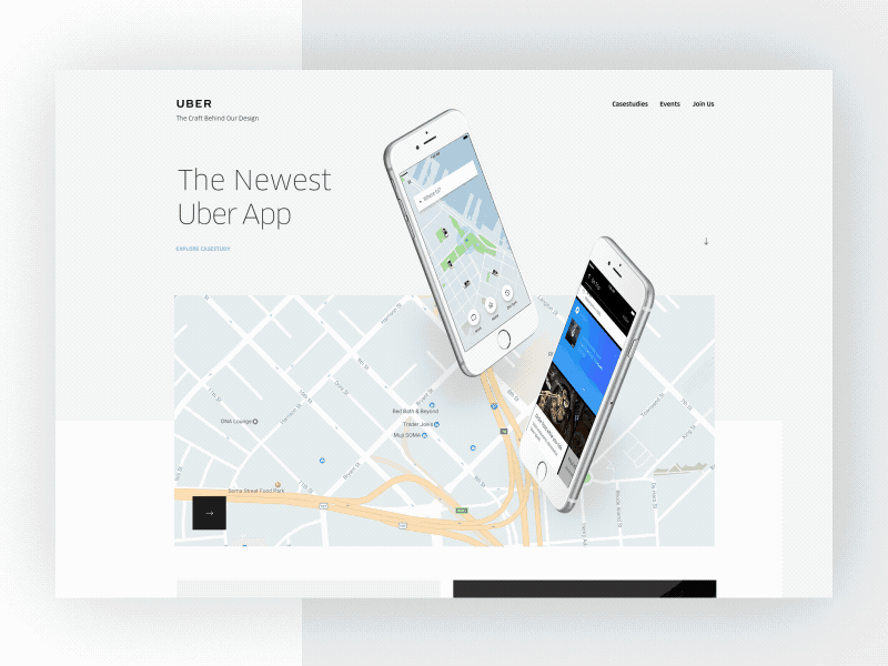 Final Hero design hero layout parallax team type uber ui web