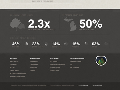 MAT Footer Shot design elegant seagulls infograph texture type typography web website