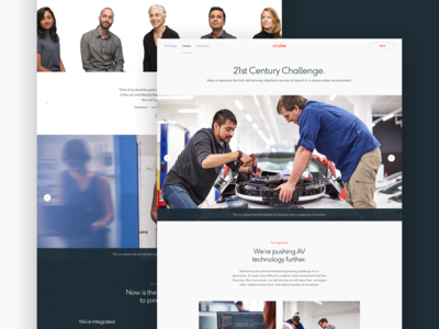 Cruise Careers careers content design header hero layout motion parallax team type typography ui web website