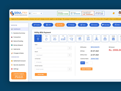 Bill Payment design ui ux