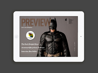 PREVIEW Magazine app design graphic design