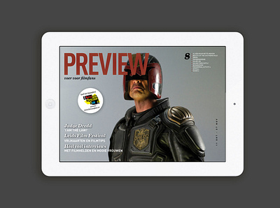 Preview Magazine app design graphic design