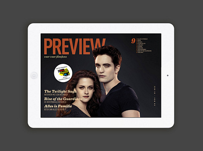 Preview Magazine app design graphic design