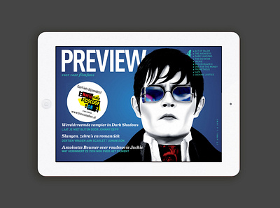 Preview Magazine iPad design app design graphic design