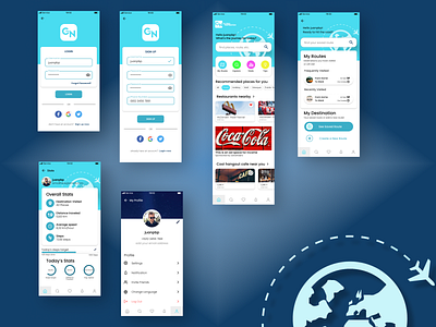 Global Navigation App mobile mobile app mobile app design mobile design mobile ui ui design uiux