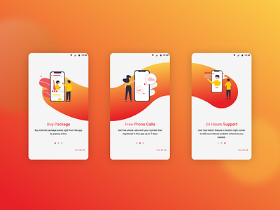 Internet Provider On Boarding Pages design home page mobile mobile app mobile app design mobile app ui mobile design mobile ui onboarding onboarding pages simple ui ui design uiux