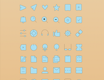 SIMPLE ICONS design icon illustration illustrator logo ui ux vector