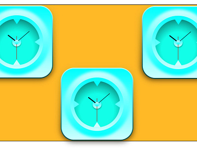 3d clock design illustration illustrator logo ui ux vector