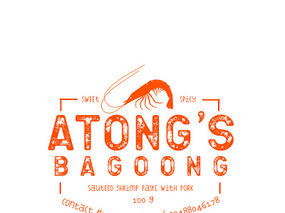 Food Logo | Atong's branding design logo logodesign minimal typography