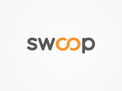 Swoop branding infinity logo swoop typography