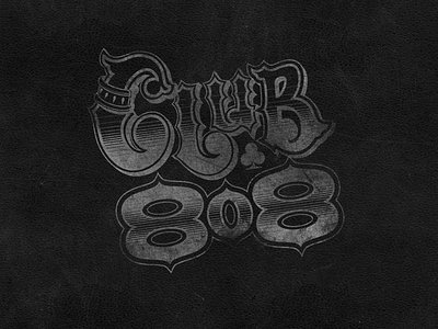 Club 808 Logo branding club club 808 logo playing cards