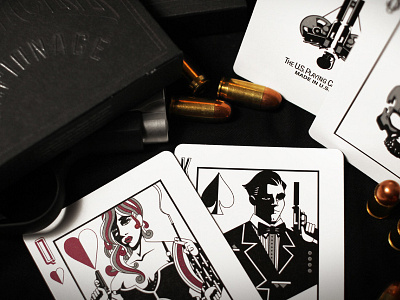 Espionage Deck bicycle playing cards bullet cards club 808 deck espionage king playing cards queen secret agent spy