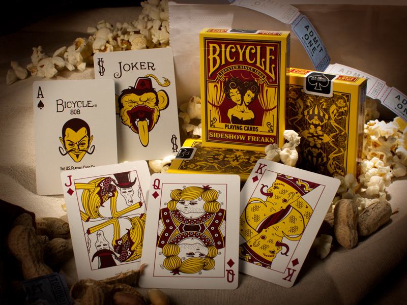 bicycle sideshow freaks playing cards