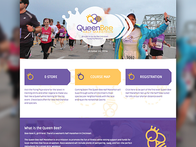 Queen Bee Half cincinnati half marathon queen bee race responsive running sports website
