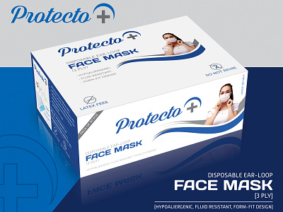 Face Mask Box Packaging Design