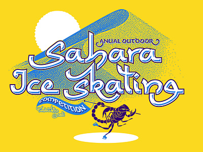 Sahara Ice skating competition frogbite.nl ice skating sahara scorpion t shirt design