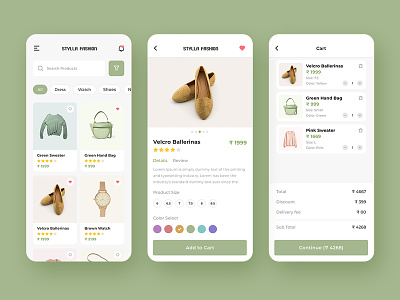Stylla Fashion | Shopping Ui | Ecommerce App Design