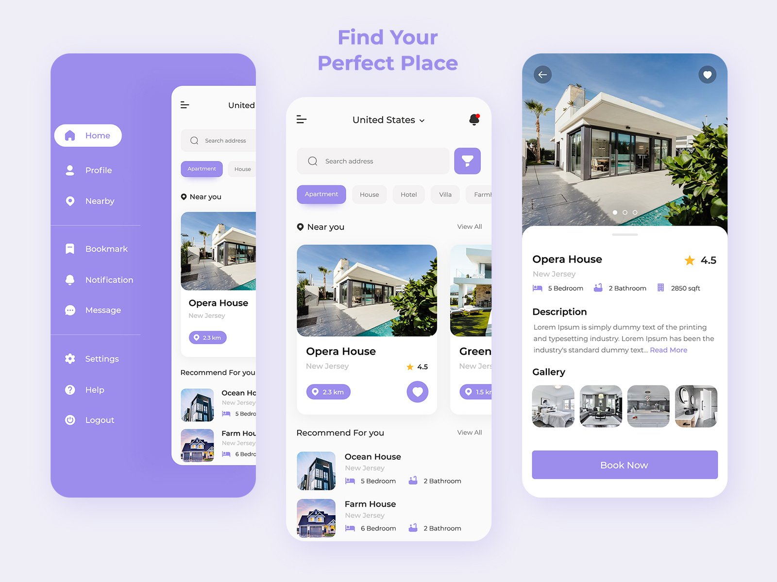 Property Rent | Real Estate App Concept by Kaushik Kachhadiya on Dribbble