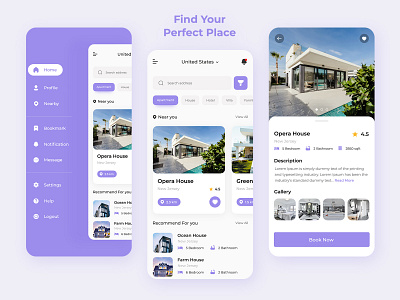 Property Rent | Real Estate App Concept