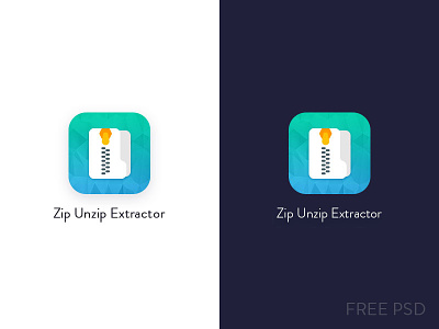 Zip Unzip Extractor app appicon logo zip zipunzip