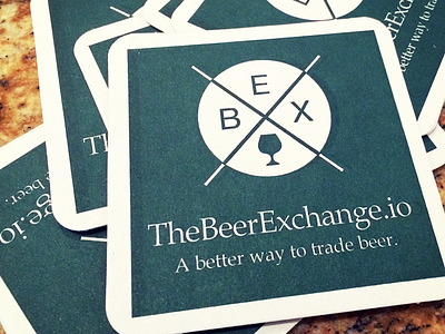BEX Beer Coasters beer bex branding coasters marketing print design