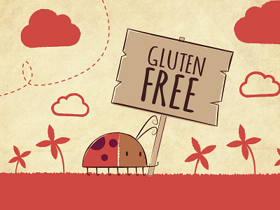gluten free, eco, healthy food labels. Hand drawn logo templates